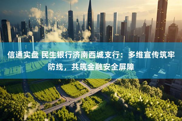 信通实盘 民生银行济南西城支行：多维宣传筑牢防线，共筑金融安全屏障