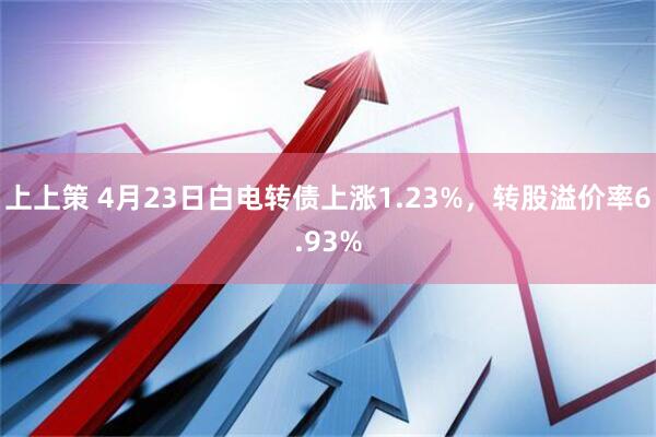 上上策 4月23日白电转债上涨1.23%,转股溢价率6.93%